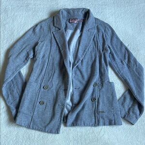 Juicy Couture Double-Breasted Gray Blazer